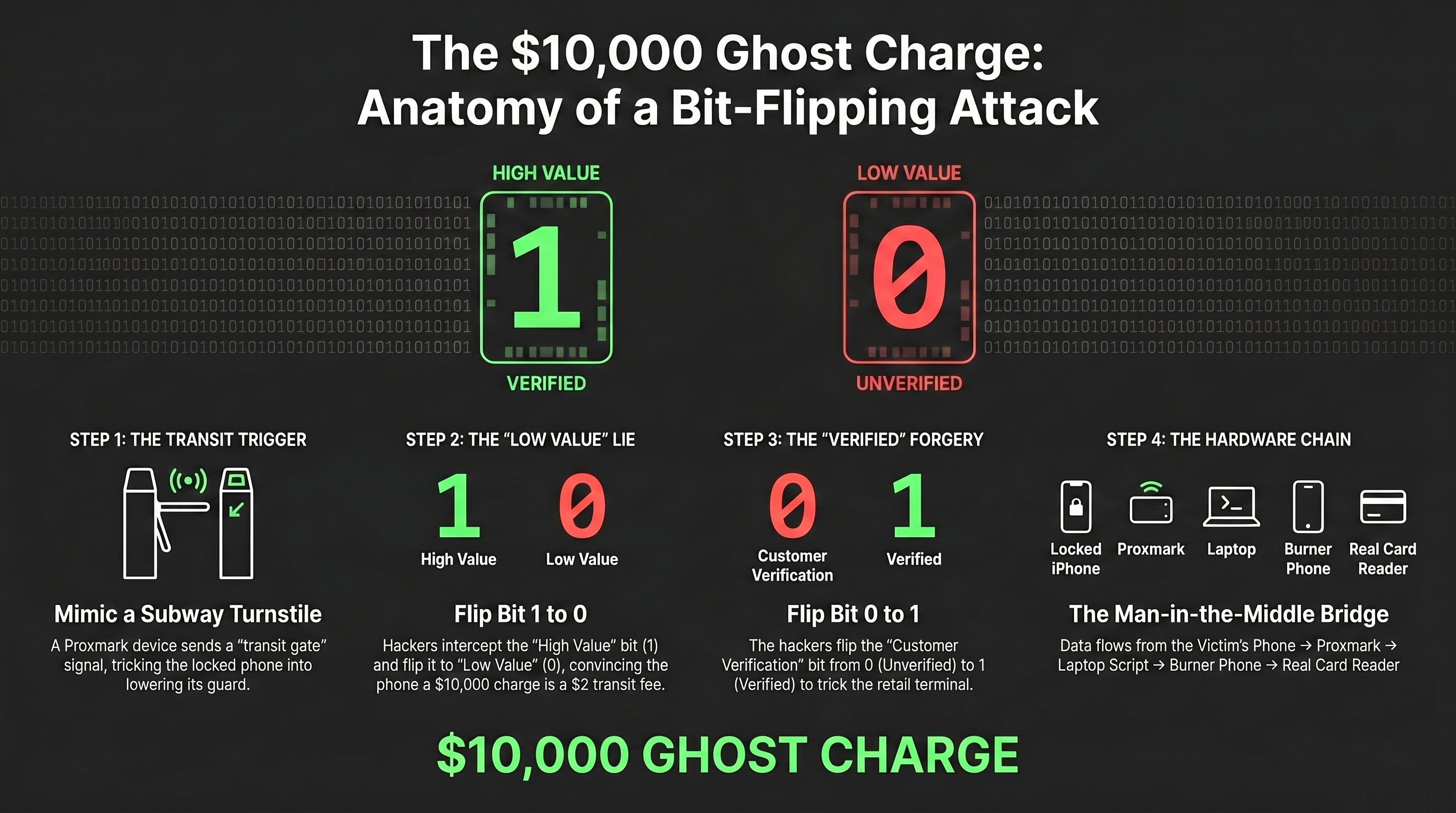 Infographic illustrating Bit-Flipping